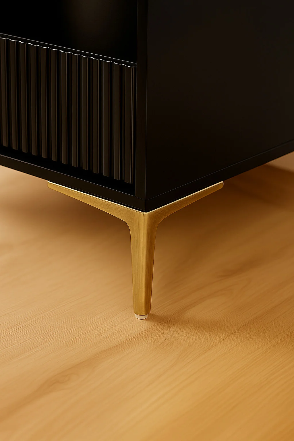 Möbelfuße Stahl gebürstetes Messing (Brushed Brass) hochwertiger Qualität Höhe 18 cm – Bild 7