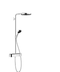 HG Showerpipe Pulsify 260 1jet EcoSmart mit Brausethermostat Aufputz chrom