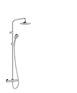 HG Showerpipe 200 1jet Vernis Blend chrom mit Brausethermostat