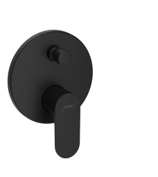 HG Wannenmischer Unterputz Rebris S Fertigset m.Sicherungskombination matt schwarz