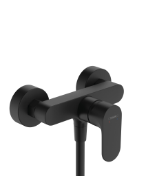 HG Brausemischer Aufputz Rebris S matt schwarz