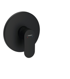 HG Brausemischer Unterputz Rebris S Fertigset matt schwarz