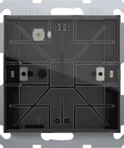 Tastsensor 4 Komfort 1fach für KNX System 55, mit Inbetriebnahme-Wippe.
