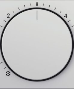 Abdeckung für Raumtemperaturregler mit Kontrolllicht System 55 Grau matt