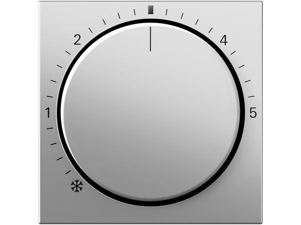 Abdeckung für Raumtemperaturregler mit Kontrolllicht System 55 Edelstahl – Bild 2