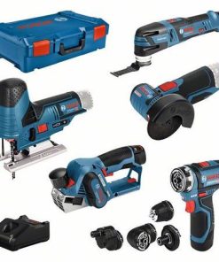 5er Werkzeug-Set 12V: GSR + GOP + GHO + GWS + GST + 3x GBA + GAL + XL-BOXX