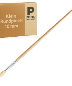 Rundpinsel 10 mm – Detailpinsel mit Holzstiel & Metallzwinge