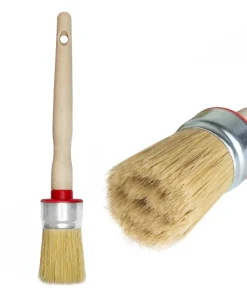 Woplus Rundpinsel 35 mm – Holz-Kompositgriff, Borstenmix