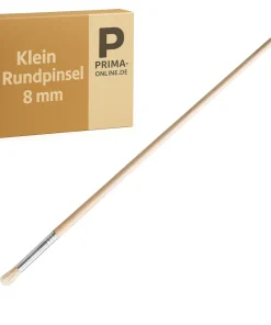 Rundpinsel 8 mm – Detailpinsel mit Holzstiel & Metallzwinge