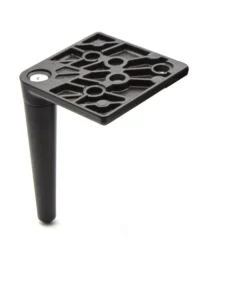 Möbelfuß Schwarz 15 cm – Metall-Sockelfuß mit 106×106 mm Montageplatte