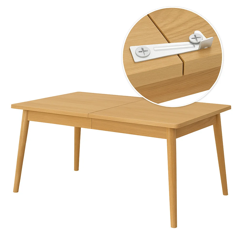 Tischverbindungsbeschlag Schließhaken für Zargentische & Ausziehtische – Bild 4