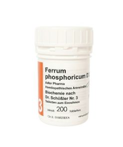 Schüßler Salz Adler Pharma Nr. 3 Ferrum phosphoricum D12 (Salz des Immunsystems und Stoffwechsels) – 200 Stück