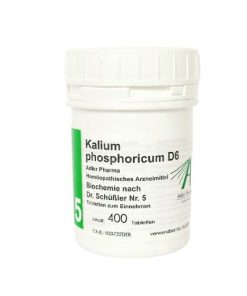Schüßler Salz Adler Pharma Nr. 5 Kalium phosphoricum D6 (Salz der Energie und der Nerven) – 400 Stück