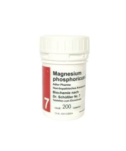 Schüßler Salz Adler Pharma Nr. 7 Magnesium phosphoricum D6 (Salz der Nervenentspannung und der Muskelleistung) – 200 Stück