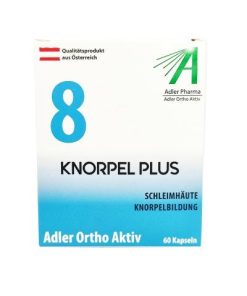 Knorpel Plus Nr.8 Adler Pharma Ortho Aktiv Kapseln (Schleimhäute, Knorpelbildung) – 60 Stück