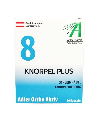 Knorpel Plus Nr.8 Adler Pharma Ortho Aktiv Kapseln (Schleimhäute, Knorpelbildung) – 60 Stück