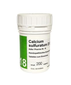 Schüßler Salz Adler Pharma Nr. 18 Calcium sulfuratum D12 (Salz der Tiefenreinigung) – 200 Stück