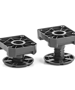 Sockelfüße 50–75 mm – Höhenverstellbare Küchenfüße Schwarz für Küchenschränke