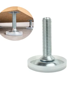 4x Stellfüße M8 höhenverstellbar M8x40 / M8x60 – SW4, Ø33 mm