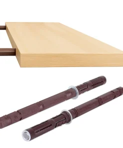 Unsichtbare Regalhalterung 14 × 140 mm (GL 219 mm) – Tablarträger, verdeckte Wandmontage für Schweberegale