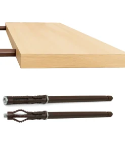 Unsichtbare Regalhalterung 12 × 120 mm (GL 195 mm) – Tablarträger, verdeckte Wandmontage für Schweberegale