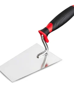 Trapezkelle Edelstahl 140 mm – mittelklein Maurerkelle mit Softgriff