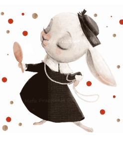 Wandsticker Lady Bunny