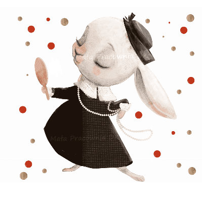 Wandsticker Lady Bunny – Bild 2