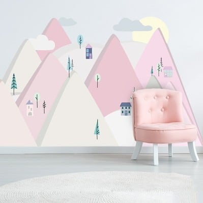 Wandsticker PINK MOUNTAINS – Bild 2