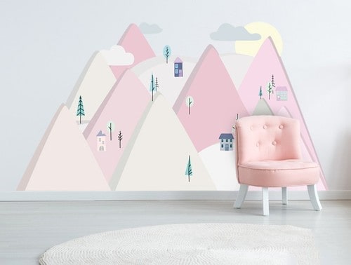 Wandsticker PINK MOUNTAINS – Bild 3