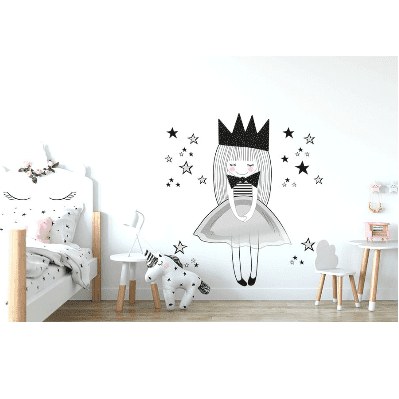 Wandsticker Princess