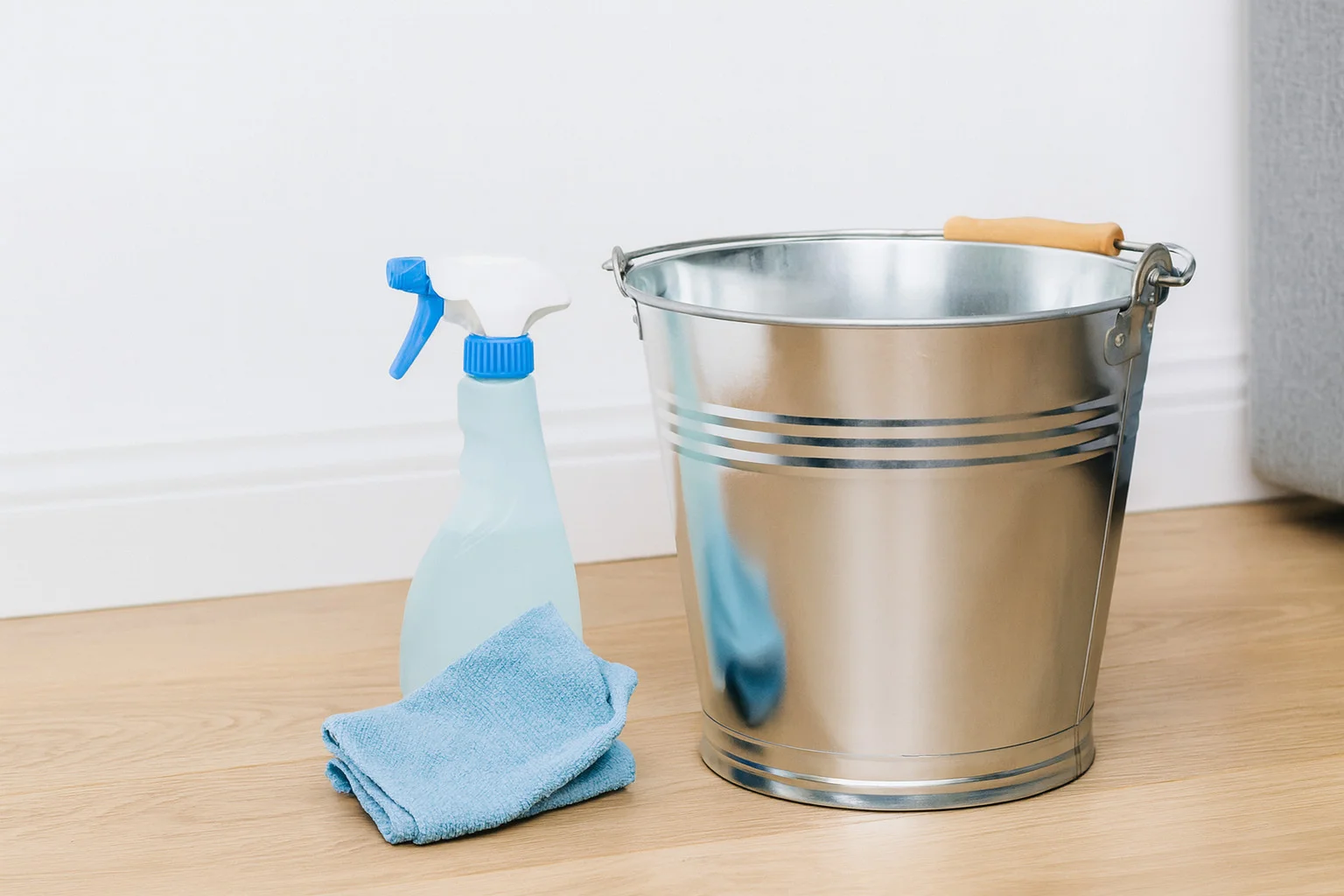 Zinkeimer 12 L – robuster Metalleimer aus verzinktem Stahl mit Holzgriff, ideal für Haushalt & Garten – Bild 7