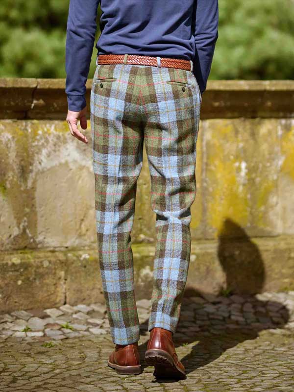 Harris Tweed Hose “Mr. Miller “ Im Highland Check – Bild 3