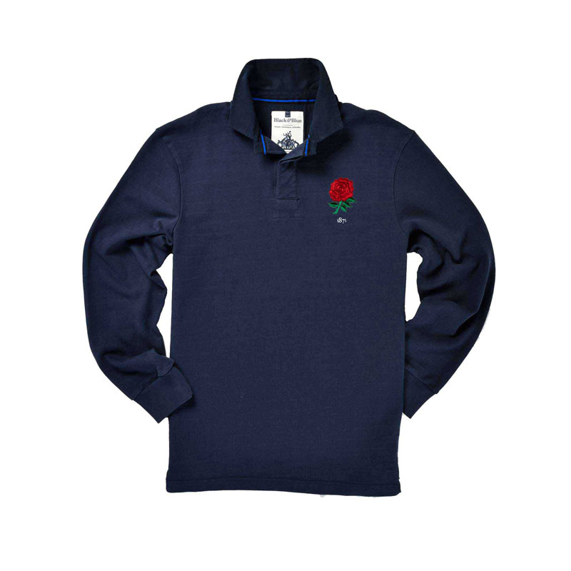 England 1871 Rugby Shirt Navy Collar
