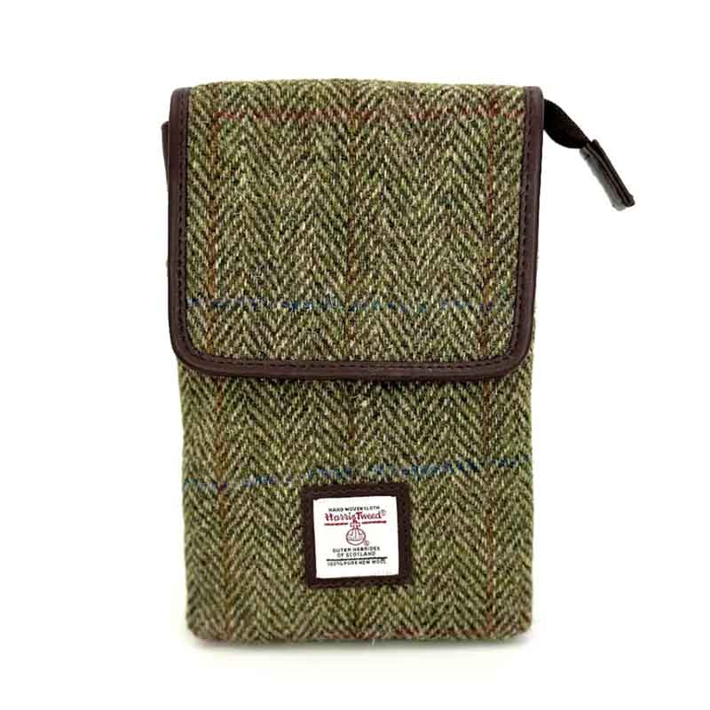 Harris Tweed Mini-Umhängetasche in Country Green – Bild 3