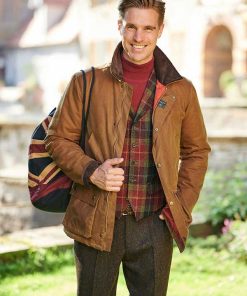 Wellington Waterafstotende Wax jas, Camel