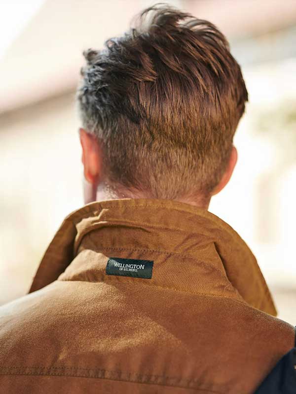Wellington Waterafstotende Wax jas, Camel – Bild 4