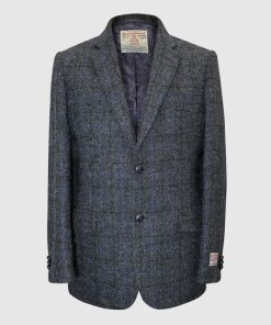 Harris Tweed Colbert, Patrick Jacket – Grau/Blau kariert