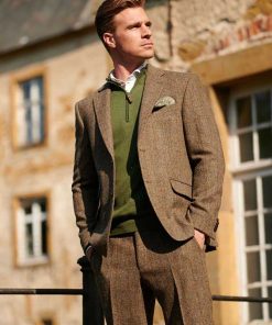 Harris Tweed Sakko “London“ In Evergreen