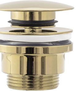 MEI BAD Premium Ablaufventil push-open gold glänzend