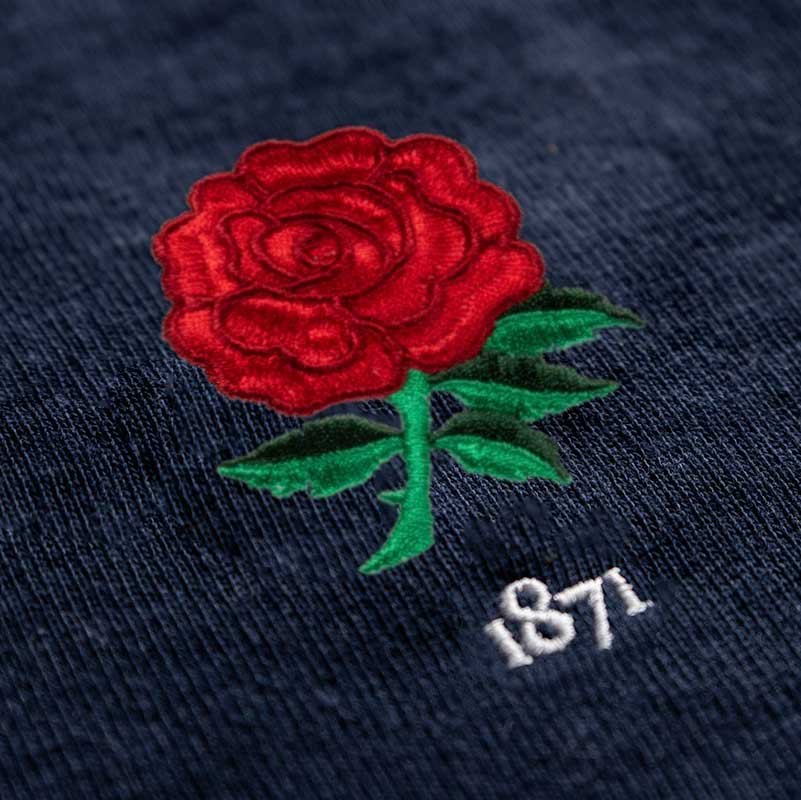 England 1871 Rugby Shirt Navy Collar – Bild 4