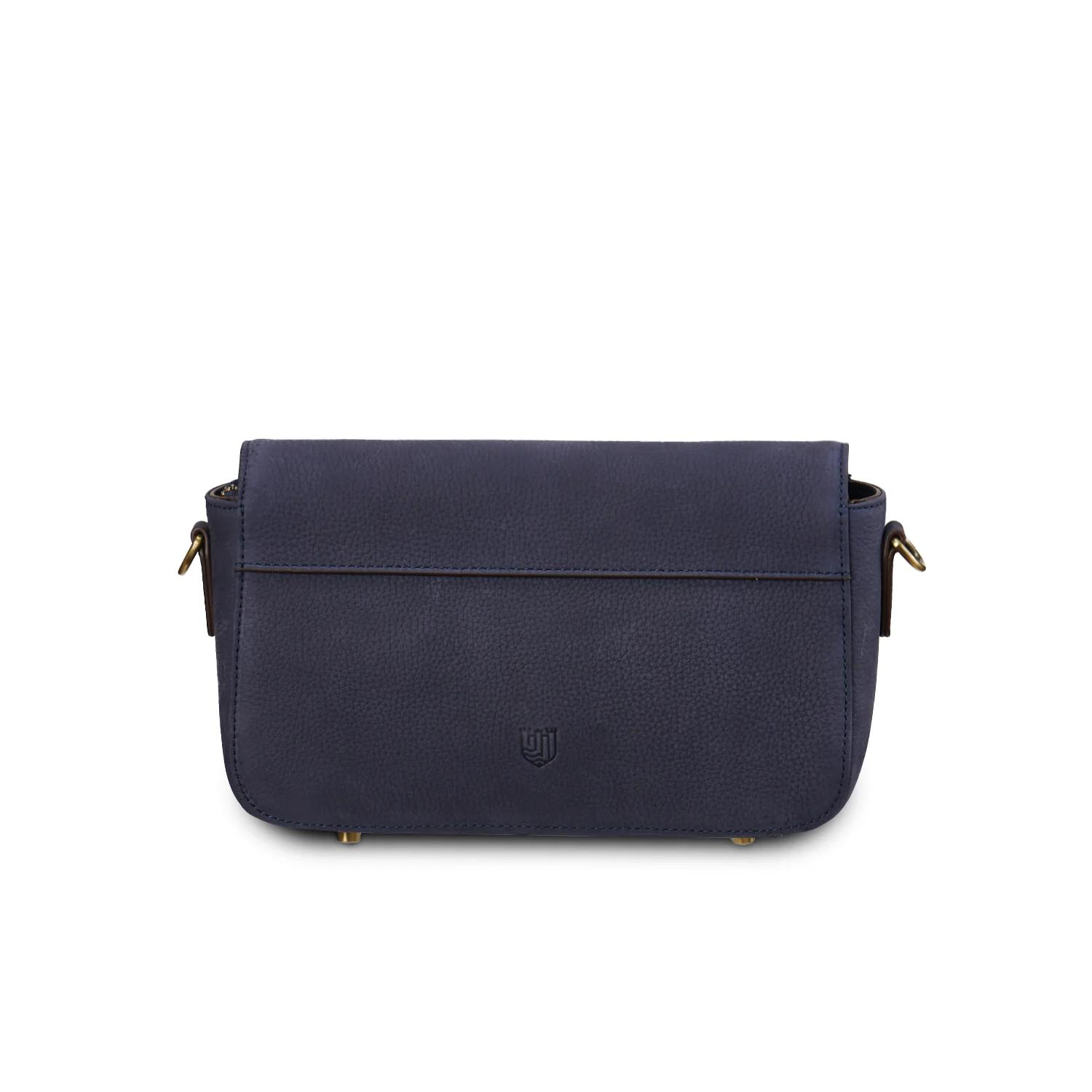 Harris Tweed Clutch, The Caithness, Islander, Navy Over-Check – Bild 3