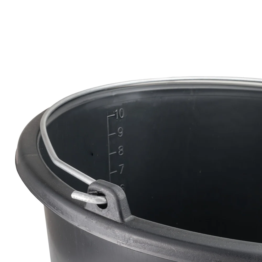Baueimer 10 Liter mit Skala Wassereimer Mörteleimer Kübel für Haushalt, Garten & Baustelle – Bild 5