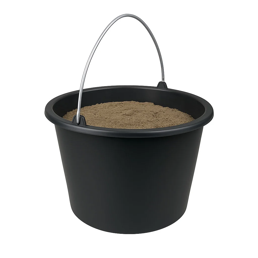 Baueimer 10 Liter mit Skala Wassereimer Mörteleimer Kübel für Haushalt, Garten & Baustelle – Bild 8