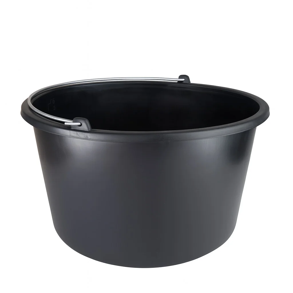 Baueimer 10 Liter mit Skala Wassereimer Mörteleimer Kübel für Haushalt, Garten & Baustelle