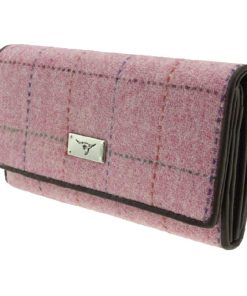 Harris Tweed Handtasche Rosa Kariert