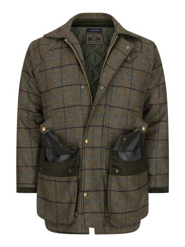 Abraham Moon Tweed Shooting Jacket, Green – Bild 4