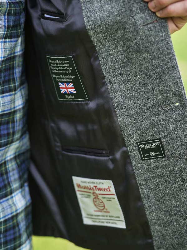 Harris Tweed Sakko „London“ In Anthra Melange – Bild 4