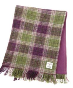 Harris Tweed Scarf in Heather Check