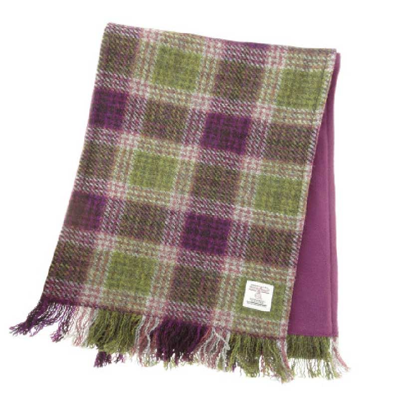Harris Tweed Scarf in Heather Check – Bild 2